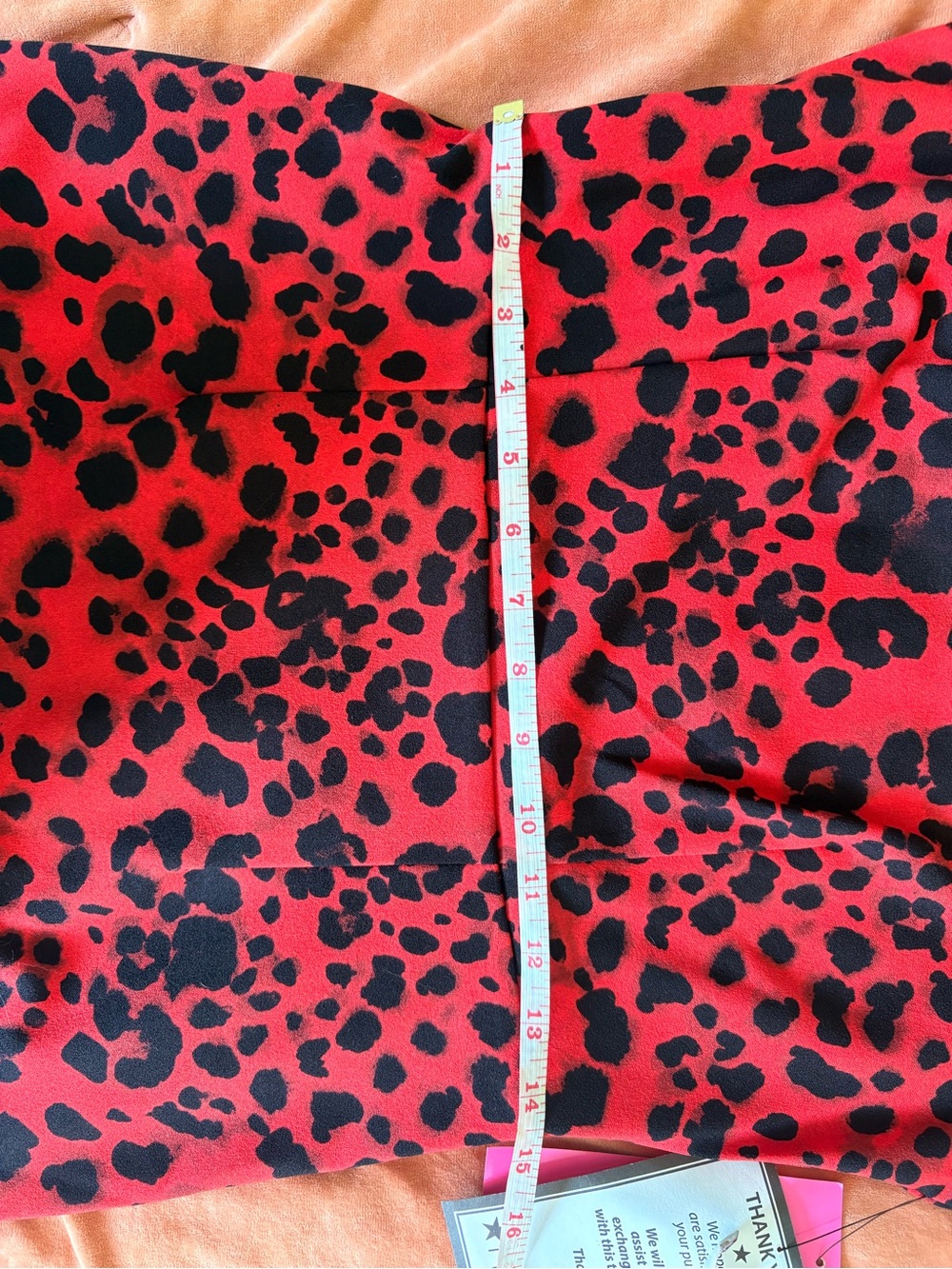Betsey Johnson Red and Black Leopard Print Midi Dress NWT - Picture 5 of 9